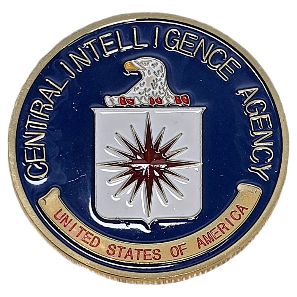 CIA Central Intelligence Agency Challenge Coin Great Seal Washington DC Gold